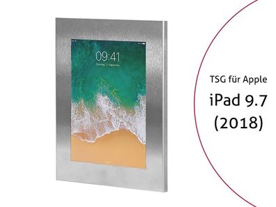 TabLines TSG054E Tablet Schutzgehäuse für Apple iPad 6 9.7 (2018), Edelstahl