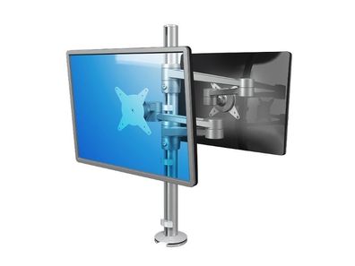 Dataflex Viewlite 2-fach Monitor Tischhalterung (58.142), silber
