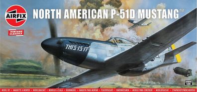 Airfix North American P-51D Mustang in 1:24 1601401 Airfix A14001V Bausatz