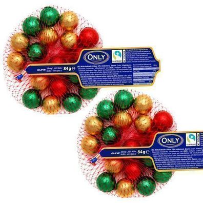 Only Schokoladenkugeln Weihnachten 2x84 g