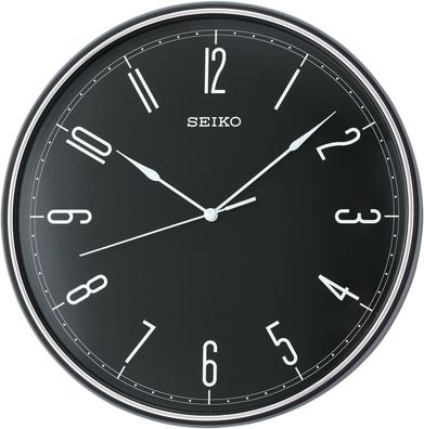 Seiko Wanduhr mit Leisegang Schwarz 28 cm QXA755K