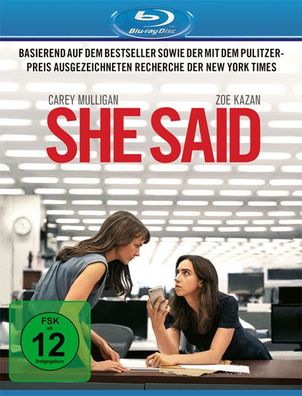 She Said (BR) Min: 129/DD5.1/WS - Universal Picture - (Blu-ray Video / Drama)