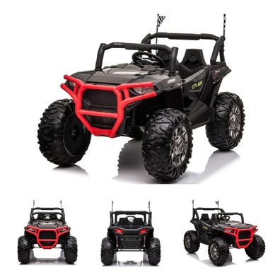 ES-Toys Kinder Elektroauto Buggy 999 Zweisitzer EVA-Vollgummi-Reifen Bluetooth