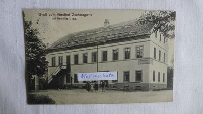 AK Gruß vom Gasthof Zschaagwitz bei Rochlitz , Sachsen