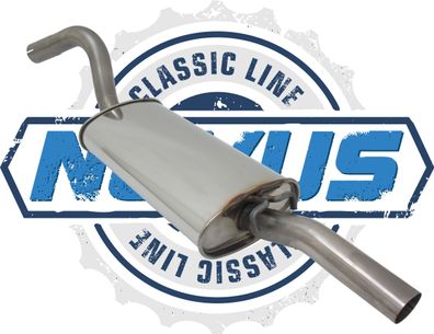 Novus Classic-Line Serien Endschalldämpfer aus Edelstahl für Audi 80 89 B3