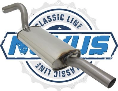 Novus Classic-Line Serien Endschalldämpfer aus Edelstahl für Audi 80/ 90 B3 2.0/ 2