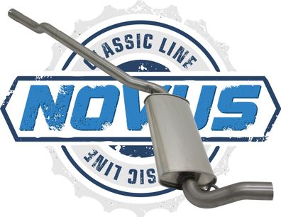 Novus Classic-Line Serien Vorschalldämpfer aus Edelstahl für Audi 80/ 90 B3 2.0/ 2