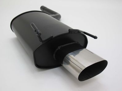 Novus Sportendschalldämpfer 135x75mm scharfkantig für Mercedes C-Klasse 202 / CLK 2