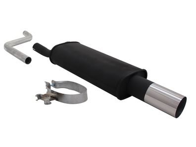 Novus Sportendschalldämpfer 1x90mm RL-Design für VW Polo 86C