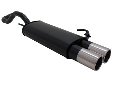 Novus Sportendschalldämpfer 2x90mm für VW Polo 6N / 6N2