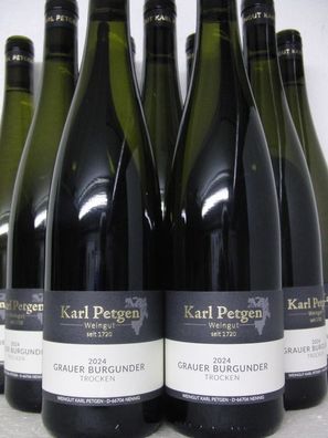 9 FL 2024 Grauburgunder Weingut Karl Petgen Mosel Versand kostenlos - neuer Jahrgang