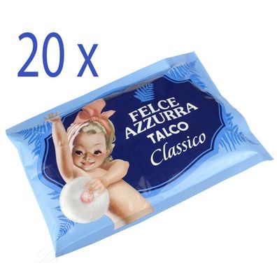 Paglieri Felce Azzurra Talco Classico Koerperpuder Talkpuder 20x100 g Nachfüll