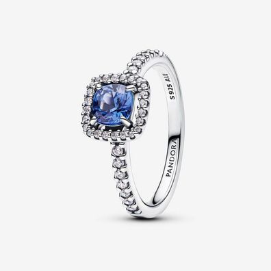 Ring 56 - Sterlingsilber - Blauer Strahlenkranz