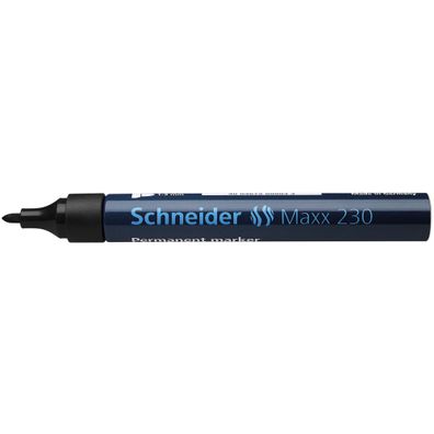 Schneider Permanentmarker Maxx 230 123001 Rundspitze 1-3mm schwarz