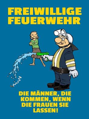 vianmo Holzschild 30x40cm Freiwillige Feuerwehr Männer Deko Geschenk