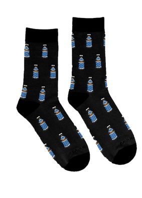 Bavarian CAPS Sportsocken Bayrisch Hell schwarz