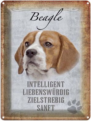 vianmo Blechschild 30x40cm Beagle Hund Deko Geschenk