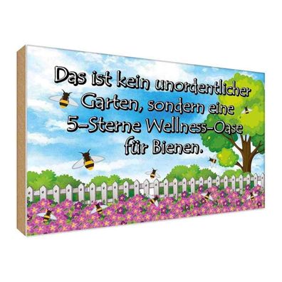 vianmo Holzschild 40x30cm Kein Garten 5 Sterne Oase Deko Geschenk