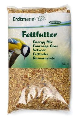 Erdtmann Fettfutter 2,5 kg Futter Ganzjahresvogelfutter Tierfutter Vogelfutter