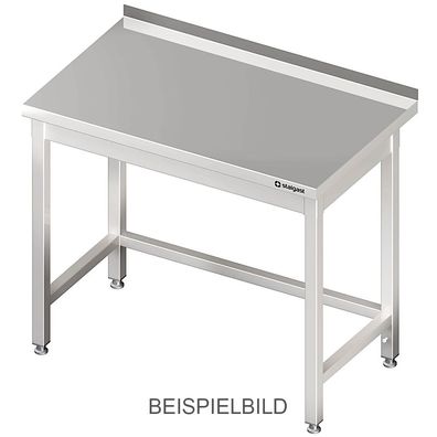 Arbeitstisch ohne Grundboden, 1600x700x850 mm, mit Verstrebung, ohne Aufkantung,