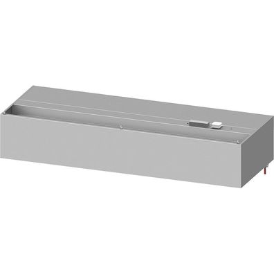 Wandhaube "Basic Line", Kastenform 2700 mm x 800 mm mit Flammschutzfilter Typ B