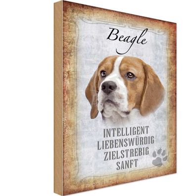 vianmo Holzschild 20x30cm Beagle Hund Deko Geschenk