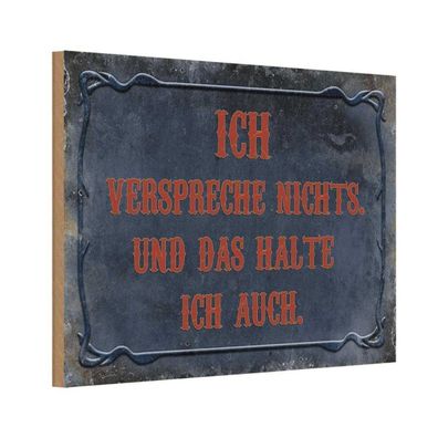 vianmo Holzschild 18x12cm Verspreche Nichts Das Halte Auch Deko Geschenk