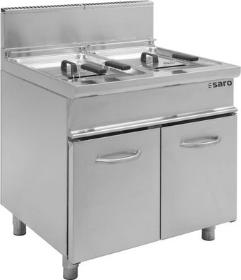 Gastronomie Saro Gasfritteuse Modell E7Flg2V17, Maße B 800 X T 700 X H 850