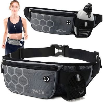 Bauchtasche Springer Gürteltasche Hüfttasche Jogging Bauchtasche Grau Retoo