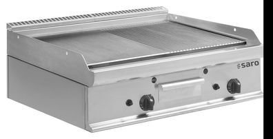 Saro Gas-Griddleplatte Tischmodell E7Ktg2Bbm, Maße B 800, Bratplatte 795 X T 700,