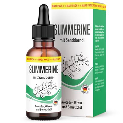 Slimmerine Öl-Komplex Tropfen | mit natürlichen Inhaltsstoffen | 30 ml pro Flasche