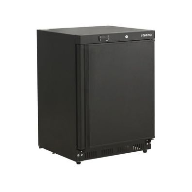 Gastronomie Saro Lagertiefkühlschrank - Schwarz Modell Ht 200 B,129 Liter