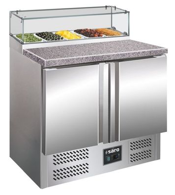 Saro Pizzatisch Mit Glasaufsatz Modell Ps 200 G, Maße B 900 X T 700 X H 1180