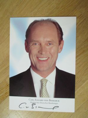 Carl Eduard von Bismark - rares, handsigniertes Autogramm!!!
