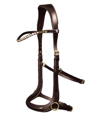 Waldhausen X-Line Zaum Gebisslos Sensation, braun