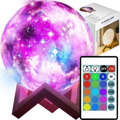 LED Mond Lampe Moon Nachtlicht mit Touch Sensor Retoo