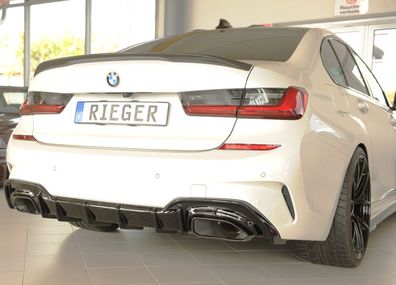 Rieger Diffusor für BMW 3er G20/ G21 M340i/ M340d mit M-Paket mit AHK 03/2019-06/202