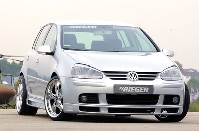 Rieger Spoilerlippe für VW Golf 5 K 00059300 schwarz matt Lackierung erforderlich