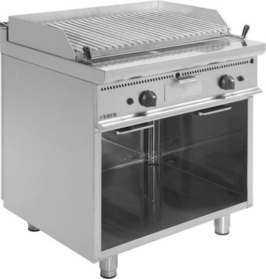 Saro Gas-Lavasteingrill Modell E7Bs1Ba, Maße B 400 X T 700 X H 850