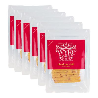 Food-United leicht scharfer und cremiger Cheddar Käse Spicy 6x160g