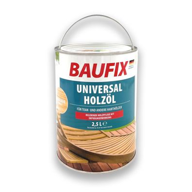 2,5L BAUFIX Universal Holzöl Douglasie Holz UV Möbel Terrassen für Teak (6,8€/L)