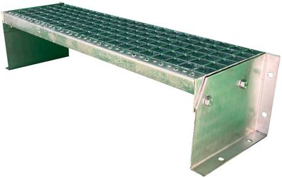 1 Stufen Treppe Breite 60-160cm Standtreppe freistehend Stahl verzinkt Höhe 20cm