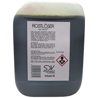 SDV Chemie - Rostlöser mit MOS² 5 Liter Kanister