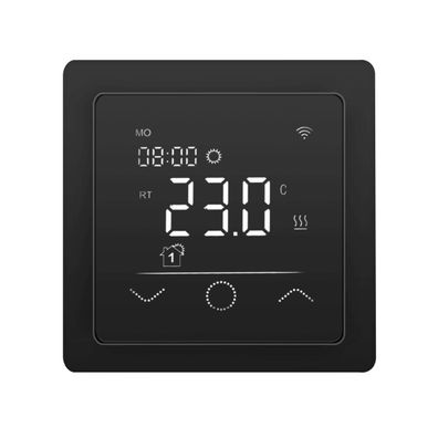 Fußbodenheizung Thermostat Digital Unterputz Temperaturregler Touchscreen schwar