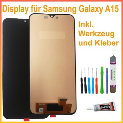 Für Samsung Galaxy A15 SM-A155F LCD Display TouchScreen Bildschirm schwarz + TOOL