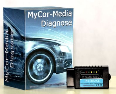 Bluetooth Interface für Mitsubishi CAN-BUS OBD2 Diagnose + Apps u. Software