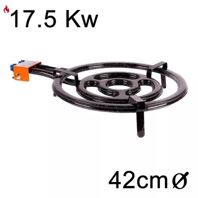 Garcima Butan Propan Gasbrenner Gasring Paella Grill Utschak Kasan Kazan 40 cm