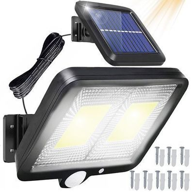 108 LED Solarleuchte für Außen Lampe mit Bewegungsmelder Solarlampen Retoo