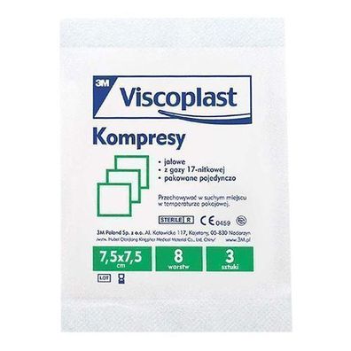 Sterilkompressen 7,5x7,5 cm 3 Stk 3M Care