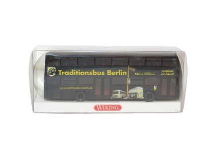 Wiking 731 08 46 - Traditionsbus Berlin - Doppeldeck - H0 - 1:87 - Originalverpackung